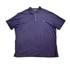 Men’s Polo Shirt Blue Ralph Lauren 3XLT Short Sleeve